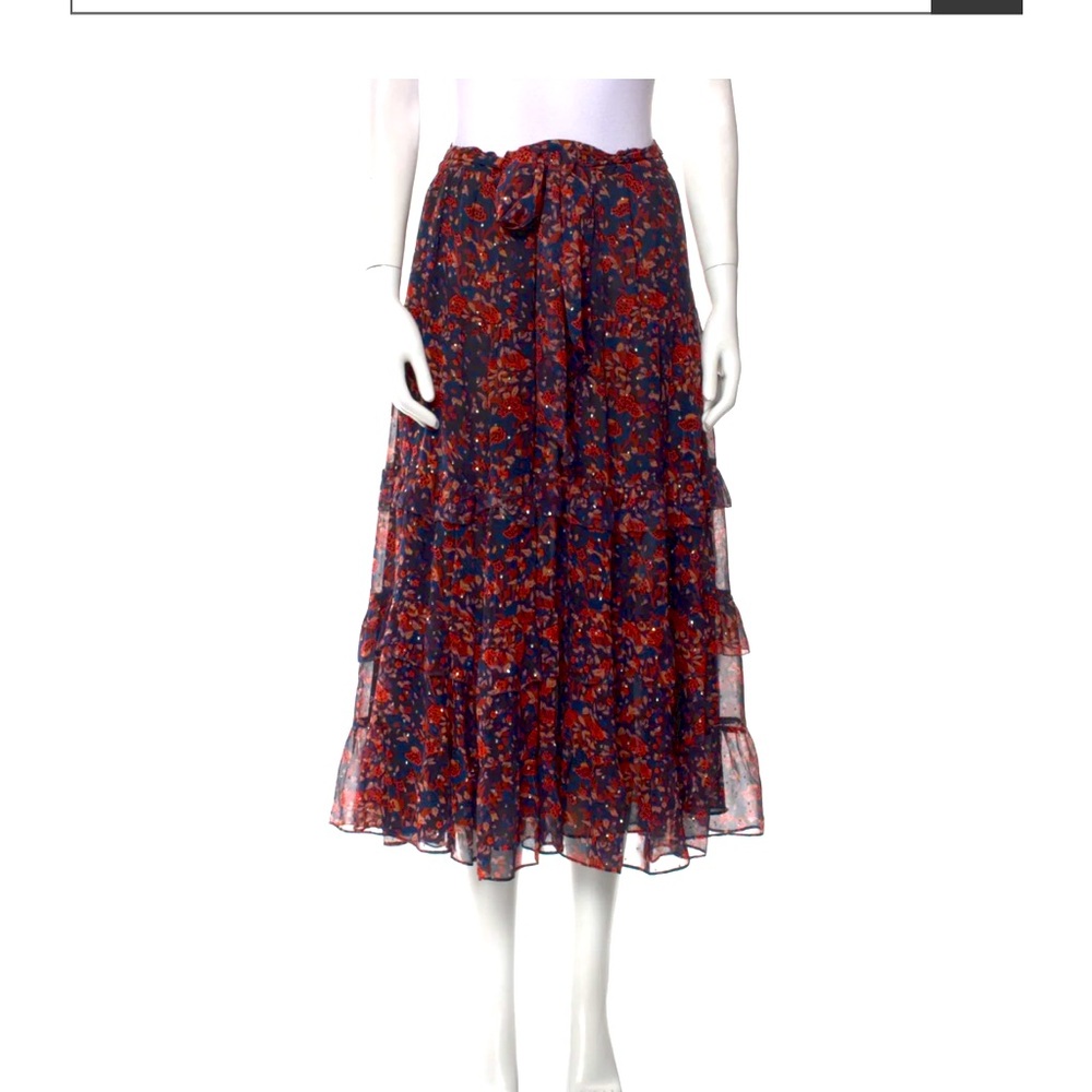 Ulla Johnson silk midi skirt